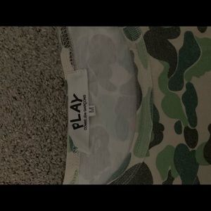 Comme des garçons X Bape Shirt